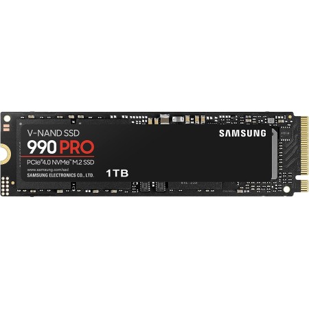 SAMSUNG Unidad de estado sólido 990 Pro M.2 1000 GB PCI Express 4.0 V-NAND MLC NVMe, negro, MZ-V9P1T0BW