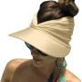 Baynetin Visera Mujer, Anti UV Gorra, Plegable Sombrero De Playa, Deportiva Protección UV, Duplica Protección de Piel, Sombrero