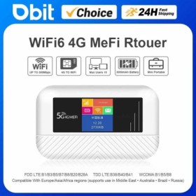 Enrutador Lte 4G módem SIM 300Mbps WiFi6 Mifi Compatible con tarjetas 