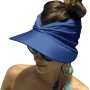 Baynetin Visera Mujer, Anti UV Gorra, Plegable Sombrero De Playa, Deportiva Protección UV, Duplica Protección de Piel, Sombrero