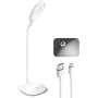 EXTRASTAR Lámparas de Escritorio, Led Escritorio, Lampara Lectura Pinza, Luz Blanca 6500K, Cuello de Cisne de 360° Cuidado