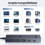 UGREEN Revodok Pro 106 10Gbps Hub USB C HDMI 4K 60Hz Adaptador Ladron Tipo C 3.2 Gen 2 PD 100W Carga Docking Station Compatible