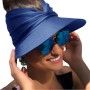 Baynetin Visera Mujer, Anti UV Gorra, Plegable Sombrero De Playa, Deportiva Protección UV, Duplica Protección de Piel, Sombrero