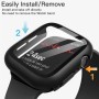 JETech Funda con Protector de Pantalla Compatible con Apple Watch Series 9 8 7 41 mm, Cover Protectora Completo, Película