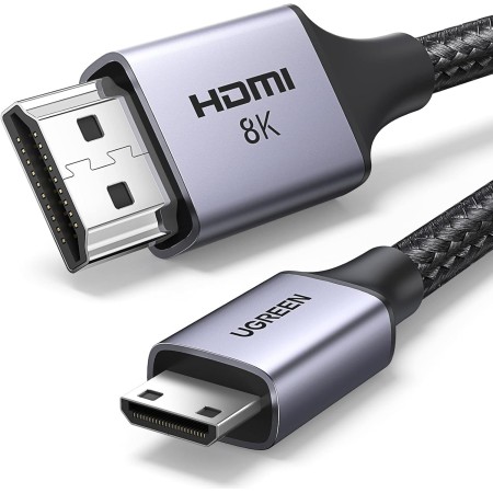 UGREEN Cable Mini HDMI 8K 60Hz Adaptador Bidireccional Hembra 4K 240Hz 3D Dolby Vision HDCP Compatible con Cámara HDTV Monitor,