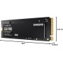 Samsung 980 1 TB PCIe 3.0 (up to 3.500 MB/s) NVMe M.2 Internal Solid State Drive (SSD) (MZ-V8V1T0BW)