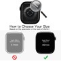 JETech Funda con Protector de Pantalla Compatible con Apple Watch Series 9 8 7 41 mm, Cover Protectora Completo, Película