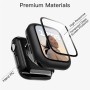 JETech Funda con Protector de Pantalla Compatible con Apple Watch Series 9 8 7 41 mm, Cover Protectora Completo, Película