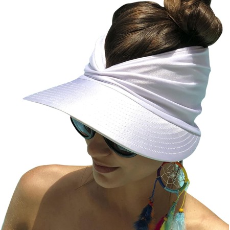 Baynetin Visera Mujer, Anti UV Gorra, Plegable Sombrero De Playa, Deportiva Protección UV, Duplica Protección de Piel, Sombrero