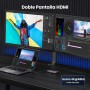 UGREEN Revodok 206 Hub USB C Doble HDMI 8K 4K Adaptador Tipo C 2 Pantalla PD 100W Docking Station 6 En 1 Compatible con MacBook