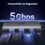 UGREEN Revodok 206 Hub USB C Doble HDMI 8K 4K Adaptador Tipo C 2 Pantalla PD 100W Docking Station 6 En 1 Compatible con MacBook