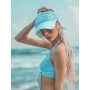 Baynetin Visera Mujer, Anti UV Gorra, Plegable Sombrero De Playa, Deportiva Protección UV, Duplica Protección de Piel, Sombrero