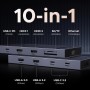 UGREEN Revodok Pro 2102 10Gbps Docking Station Doble HDMI 4K 60Hz Hub USB C Ethernet RJ45 Gigabit PD 100W Adaptador Tipo C 3.2