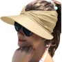 Baynetin Visera Mujer, Anti UV Gorra, Plegable Sombrero De Playa, Deportiva Protección UV, Duplica Protección de Piel, Sombrero