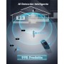 YESYAMO 2K Cámara de vigilancia WiFi exterior inalámbrica solar, 2.4GHz cámara exterior solar con panel solar, 360grados PTZ,
