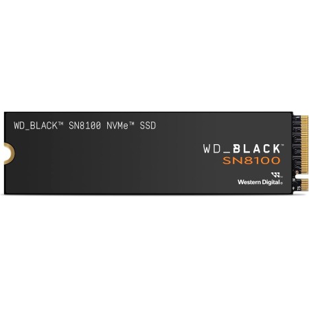 WD_BLACK SN8100 2 TB PCIe 5.0x4 NVMe M.2 SSD, velocidades de Lectura secuencial de hasta 14 900 MB/s, velocidades de Escritura