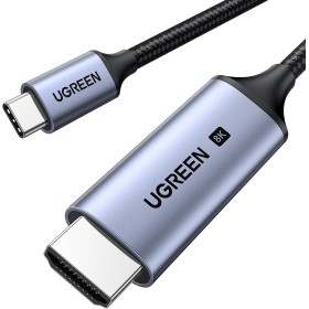 UGREEN Cable USB C a HDMI 8K 60Hz 4K 240Hz Thunderbolt 3 4 HDR HDCP 2.3 Alta Velocidad Compatible con iPhone 16 Plus Pro Max