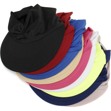 Baynetin Visera Mujer, Anti UV Gorra, Plegable Sombrero De Playa, Deportiva Protección UV, Duplica Protección de Piel, Sombrero
