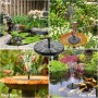 AISITIN Fuente Solar Jardin Exterior, Fuente Solar Flotante Bomba con 6 Boquillas para Baño de Pájaros, Estanque Acuario y