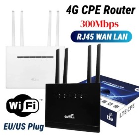 Enrutador 4G CPE, enrutador WIFI 4G de 300Mbps con ranura para tarjeta