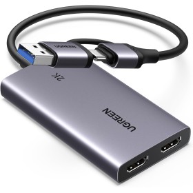 UGREEN Capturadora Vídeo HDMI Entrada 4K 30Hz Captura 2K 30Hz HD per Streaming Gaming OBS Compatibile con PC Switch PS5 Xbox