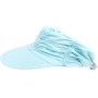 Baynetin Visera Mujer, Anti UV Gorra, Plegable Sombrero De Playa, Deportiva Protección UV, Duplica Protección de Piel, Sombrero