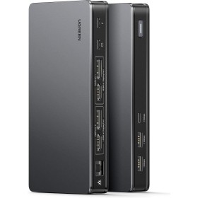 UGREEN Revodok Pro 209 10Gbps Docking Station USB C DisplayLink 9 En 1 Doble Pantalla 4K60Hz Hub Tipo C 2 HDMI 2 DisplayPort PD