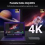 UGREEN Revodok Pro 209 10Gbps Docking Station USB C DisplayLink 9 En 1 Doble Pantalla 4K60Hz Hub Tipo C 2 HDMI 2 DisplayPort PD