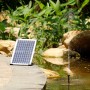 Irishom Bomba de Agua Solar,10W 500L/H 9V Fuente Solar,con Panel Solar y 3 boquillas para baño de pájaros, pecera, Estanque