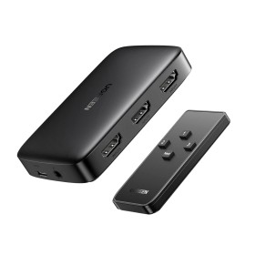 UGREEN HDMI Switch 3 Entradas a 1 Salida, Conmutador 3D 4K@30Hz, Ladron con Mando a Distancia Compatible con PS4 PS5 Xbox
