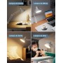 Lepro Lámpara Escritorio LED Industrial con Abrazadera Ajustable, Flexo LED Escritorio Metal Vintage 40W, Lámpara de Mesa de