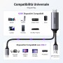 UGREEN Convertidor de Vídeo USB C a HDMI 2.0 4K@60Hz UHD Cable de Alimentación USB A(1M) Adaptador Compatible con Win, macOS,