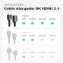 UGREEN Cable Alargador HDMI 2.1 8K 10K 60Hz Prolongador Extensión Macho a Hembra Alta Velocidad HDR eARC Ultra HD Compatible con