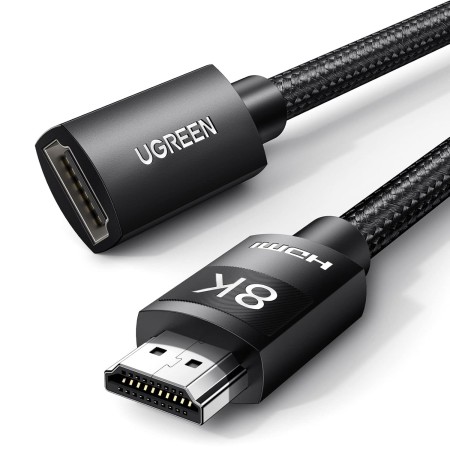 UGREEN Cable Alargador HDMI 2.1 8K 10K 60Hz Prolongador Extensión Macho a Hembra Alta Velocidad HDR eARC Ultra HD Compatible con