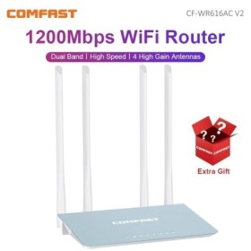 Comfast-enrutador inalámbrico de doble banda de alta velocidad, 1200Mb