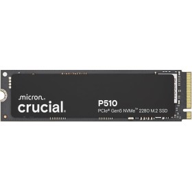 Crucial P510 SSD 1TB PCIe 5.0 x5 Gen5 NVMe M.2 SSD Interno, Velocidades de lectura hasta 11000 MB/s, escritura 9500 MB/s,