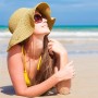 SAIIURV Sombrero de paja para mujer, plegable, de ala ancha, sombrero de sol, sombrero de verano para playa, protección UV, para