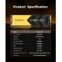 ORICO M2 SSD 2TB, NVMe SSD M.2 con Disipador, PCIe 4.0 x 4, hasta 7000MB/s, SLC Cache 3D NAND, M.2 2280 SSD Interna para PS5, PC