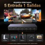 UGREEN 8K 60Hz Switch HDMI 2.1 5 Entradas 1 Salida 4K 240Hz HDCP 2.3 Adaptador de Corriente Conmutador con Mando a Distancia