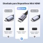UGREEN Cable Mini HDMI 8K 60Hz Adaptador Bidireccional Hembra 4K 240Hz 3D Dolby Vision HDCP Compatible con Cámara HDTV Monitor,