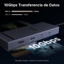 UGREEN Revodok Pro 108 10Gbps Hub USB C HDMI 4K 60Hz Lector de Tarjetas SD TF PD 100W Adaptador Multipuerto 8 en 1 Docking