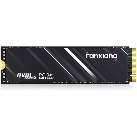 fanxiang SSD ps5 nvme 2TB M.2 2TB Disco Duro M.2 2280 (PCIe Gen4x4) QLC 3D Lectura 5200MB/s NAND con Adhesivo de Enfriamiento de