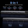 UGREEN Revodok Pro 308 Hub USB C Triple Pantalla 2 HDMI 1 DisplayPort 4K 60Hz Adaptador Tipo C 3.2 10Gbps PD 100W Carga Docking