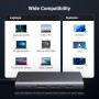 UGREEN Revodok Pro 308 Hub USB C Triple Pantalla 2 HDMI 1 DisplayPort 4K 60Hz Adaptador Tipo C 3.2 10Gbps PD 100W Carga Docking