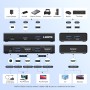 UGREEN Switch KVM HDMI 4K 60Hz 2 Entradas 1 Salida con 4 Puertos USB A y 1 Tipo C 3.0 para Teclado Ratón Impresora con 4 Cables