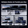 UGREEN Revodok MAX 313 Docking Station Thunderbolt 4 40Gbps 13 En 1 Triple Pantalla 4K60Hz 8K30Hz HDMI DisplayPort, Lector