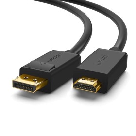 Cabo Ugreen Displayport Hdmi 4K 30Hz 28Awg 1.5M - Preto