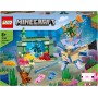 LEGO 21180 Minecraft La Batalla contra El Guardián, Juguete de Construcción para Niños y Niñas +8 Años con Figuras de Monstruos