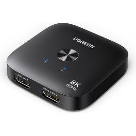 UGREEN Switch HDMI 2.1 8K 60Hz 4K 240Hz 2 Entradas 1 Salida Conmutador HDMI Alta Resolución Soporta HDR VRR Dolby Atmos