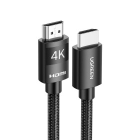 UGREEN Cable HDMI 4K@60Hz, HDMI 2.0 Cable Algodón Trenzado Conector Cobre Niquelado, Cable HDMI Soporte 3D, HDR, ARC, Ethernet,